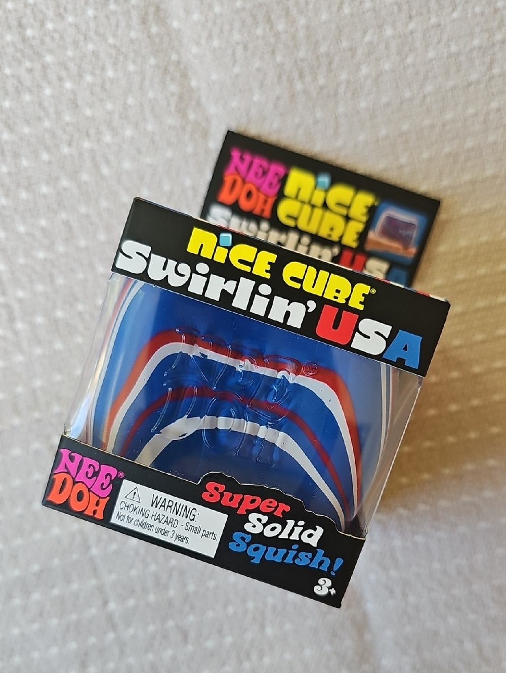 NEW! Nee Doh Nice Cube Swirlin' USA